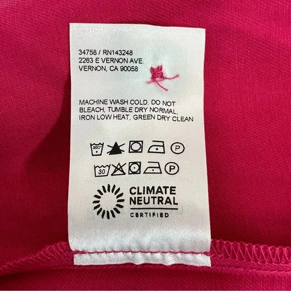 Reformation Mason Dress Pants Pleated Wide Leg Pink Barbiecore Dressy Size 2 - Picture 9 of 12